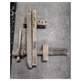 Large Wooden Vise