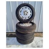 15" Hancock Tires w/ Ford Rims