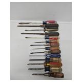 Assorted Screwdrivers(mainly flathead)