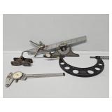 Micrometer, Caliper, Enco Rule Center Finder and