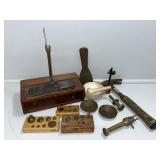 Vintage Scale, Weights, Hammer, and More