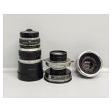 Carl Zeiss 80mm Planer Lens. Oscillo-Rapter 75mm