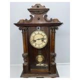 Victorian 1860 Walnut Vienna Clock By Gustaven