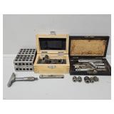 Depth Micrometer, Bore Gauge Set, Angle Block,