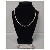925 Beaded Necklace and Bracelet