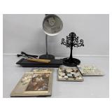 Desk Lamp, Jewelry tree, picture frame