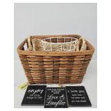 Baskets, Small Signs