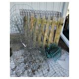 Mesh Fencing, Wooden Gates