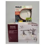 Halo LED Surface Mount Downlight, 2-Light Vanity