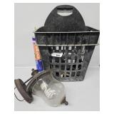 Light Fixture, Plastic Basket, Heavy Duty