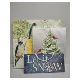 Bird and Let it Snow Decor