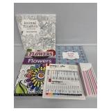 Adult coloring books, Fine Line Pen set