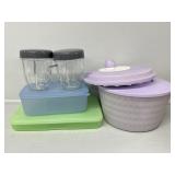 Tupperware Containers and Salad Spinner