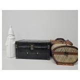 Wooden Latch Cases, Faux Leather Jewelry Box