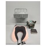 Neck Pillow, Tin Organizer