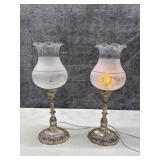 Vintage International Silver plated Lamps