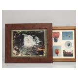 Waterfall Scene and Hot Air Balloon By: Pam