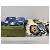 Green Fleece, Floral Fleece