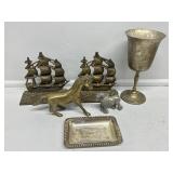 Vintage Wine Goblet Silver Plate Stem,