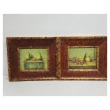 Still Life Painting of Pears on a Box