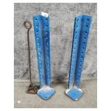 Brand, Blue Metal Brackets