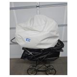 Baby Posing Pillow, Vintage Baby Stoller