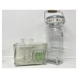 Glass Beverage Dispenser, Glass Vase