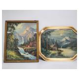 Vintage Mountain Lithographs
