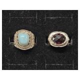 925 Sterling Rings with Gems