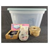 Tote, Coasters, Shelf Signs