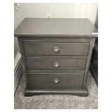 Grey Wooden Nightstand