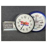 Vintage Cars Clock, Dole Clock, License Plates
