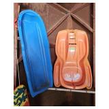 Plastic Snow Sleds, Snow Board