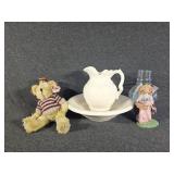 Small Pitcher and Basin, TY Bear, Pippsywoggins