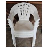 White Plastic Chairs(3)