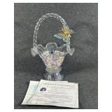 Bradford Exchange Glass Butterfly Basket