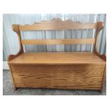 Wooden Bench with storage