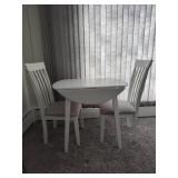 White wooden small Dinette table with Chairs