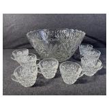 Punch Bowl with 8 cups