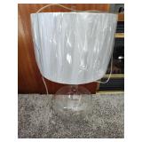 Clear Glass Base Table Lamp