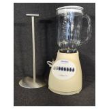Osterizer 12 Speed Blender and Paper Towel Holder
