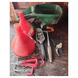 Handy Green Seeder, Funnels, Trowel, Hooks