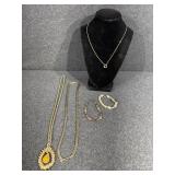 Sarah Coventry Egg Yolk Necklace
