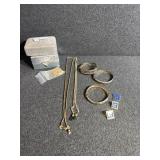 Eyeglass holders, Bangles, empty boxes