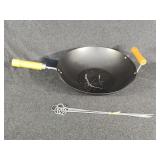 Skillet Pan with Skewers