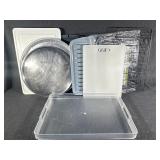 Cutting Boards, Clear Plastic Tray, NonStick