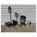 Outdoor Plant Stand, Hanging Baskets