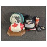 Spartans Basketball, Hockey Pucks, Baseball Caps