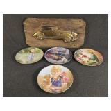 Decorative Wall Plates, Vintage Car Wall Art