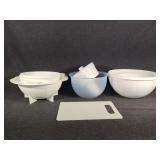 Bowls and Strainer, Cutting Board
